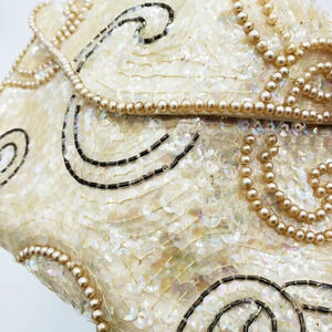 - Vintage Clutch Sequined Evening Purse Made in Japan 1960s Sparkly